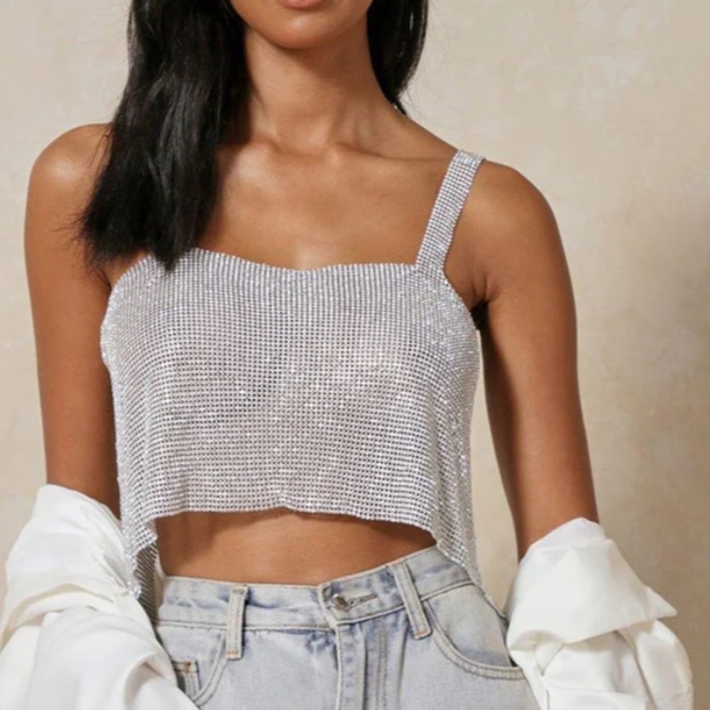 Lulus sparkly  crop top